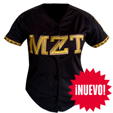 Jersey Negro MZT Dorado Dama