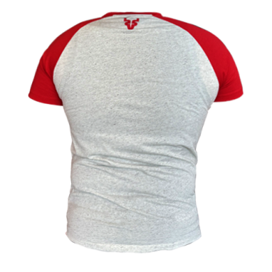 Playera Ranglan Avena/Rojo Caballero