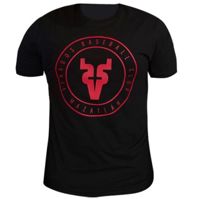 Playera Venados Escudo Negro Caballero