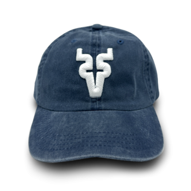 Gorra gabardina deslavada azul VU