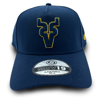 Gorra Azul Monograma Gold