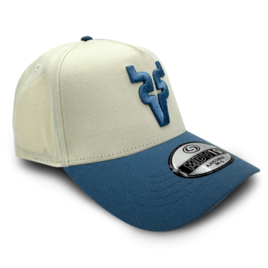 Gorra Ajustable Hueso Monograma Azul