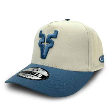 Gorra Ajustable Hueso Monograma Azul