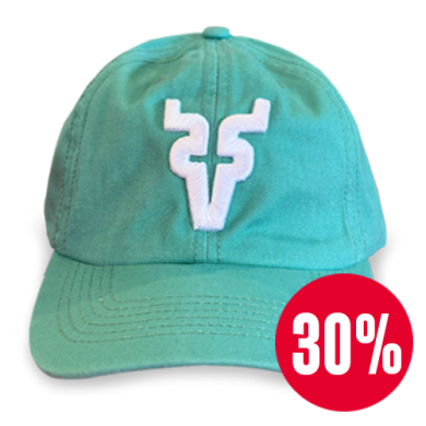 Gorra gabardina verde menta VU