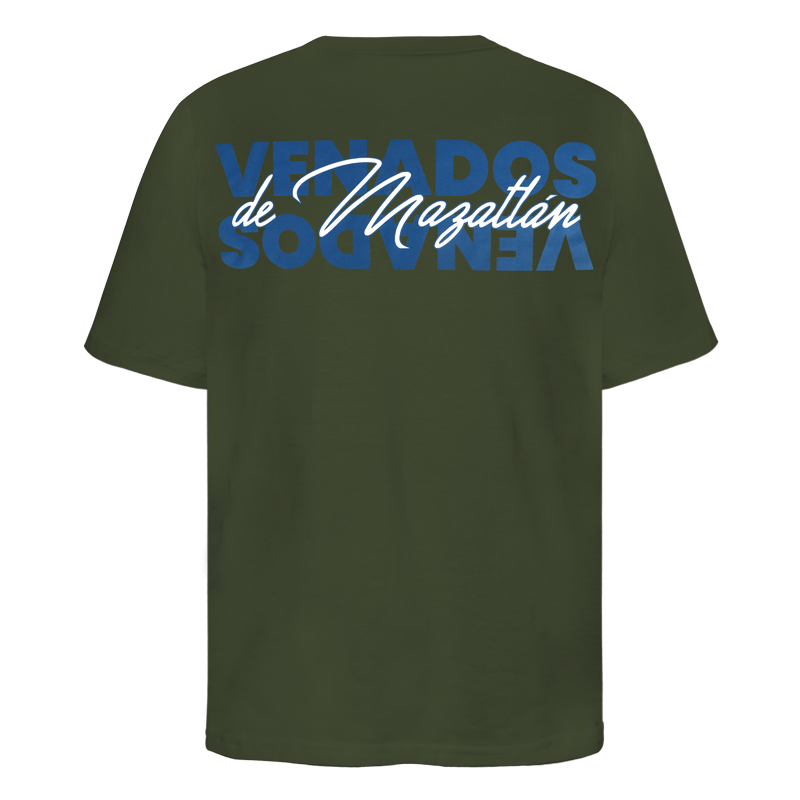 Playera VN2 De MZT Olivo Oversize