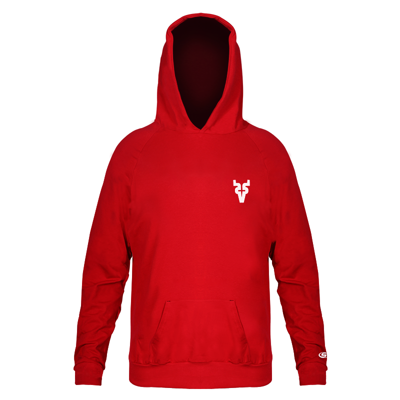 Hoodie VN2 Escudo Retro Rojo Adulto