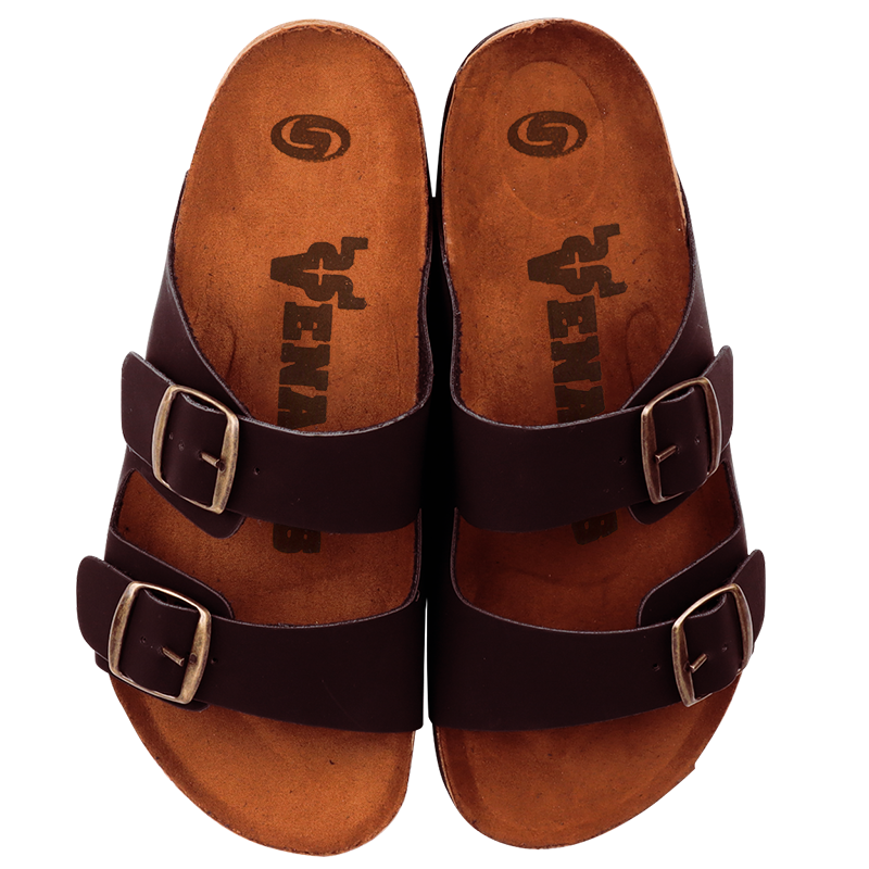 Sandalia de Cuero Café Venados