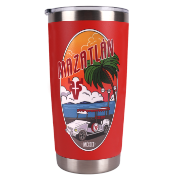 Termo Tumbler Mazatlán Rojo