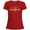 Playera Mazatlán Good Vibes Rojo Dama