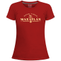 Playera Mazatlán Good Vibes Rojo Dama