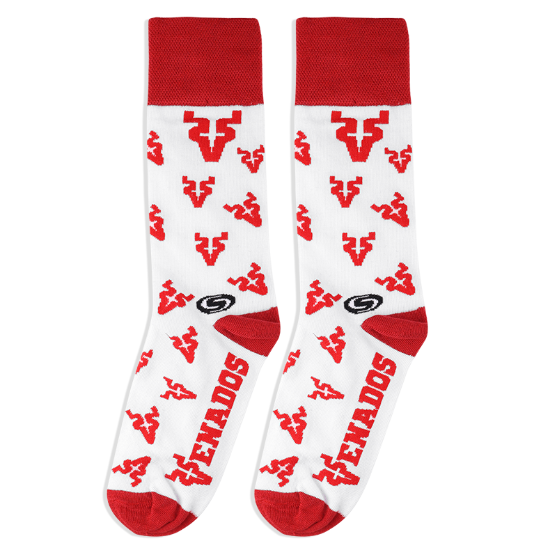 Calceta Bco/Rojo Logos