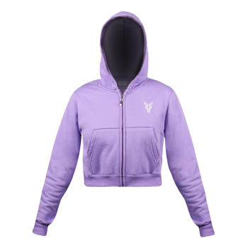 Hoodie Venados Lila Crop Top Dama