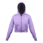 Hoodie Venados Lila Crop Top Dama Hoodie Venados Lila Crop Top Dama