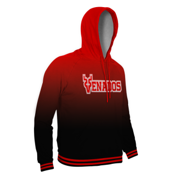 Hoodie Venados Rojo/Ngo Degradado Caballero Hoodie Venados Rojo/Ngo Degradado Caballero