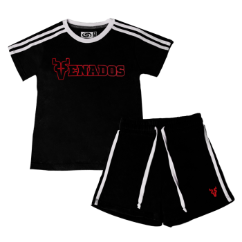 Conjunto Venados Negro/Blanco Infantil