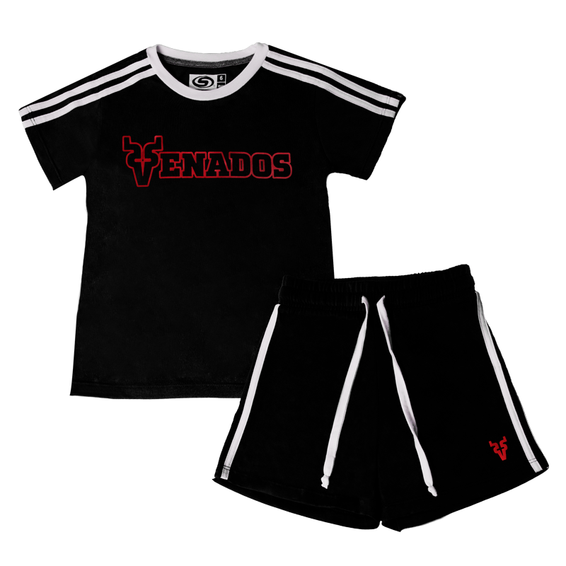 Conjunto Venados Negro/Blanco Infantil