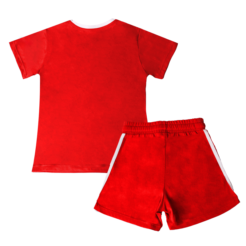Conjunto Venados Retro Rojo Infantil