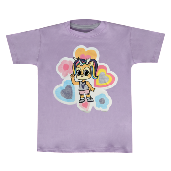 Playera Vennycornia Lila Infantil