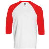 Playera Venados Ranglan Bco/Rojo 3/4 Caballero