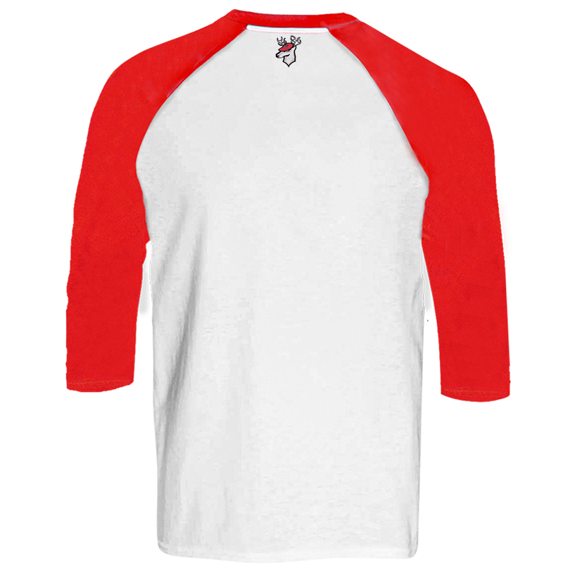 Playera Venados Ranglan Bco/Rojo 3/4 Caballero