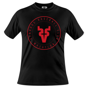 Playera Venados Escudo Negro Caballero