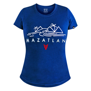 Playera Venados JP31 3 islas Azul Dama