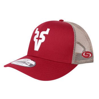 Gorra AML74 Malla Beige/Roja V