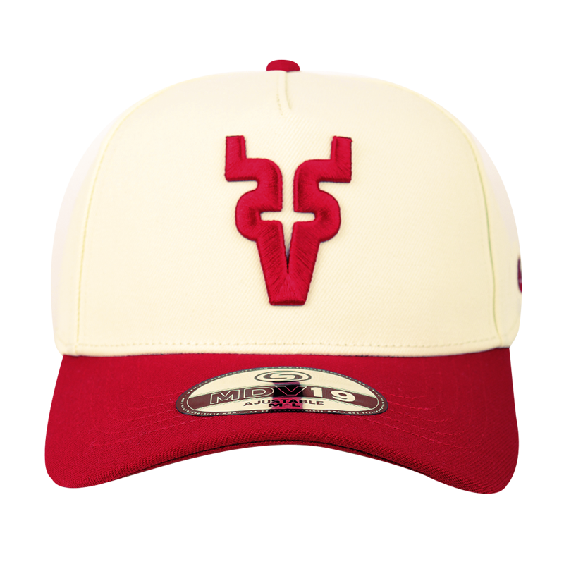 Gorra MDV19 Hueso/Rojo V